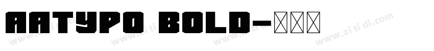 aatypo bold字体转换